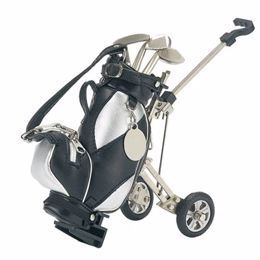 Golf Cart Pen Holder Blk/Silver with 3 Pen