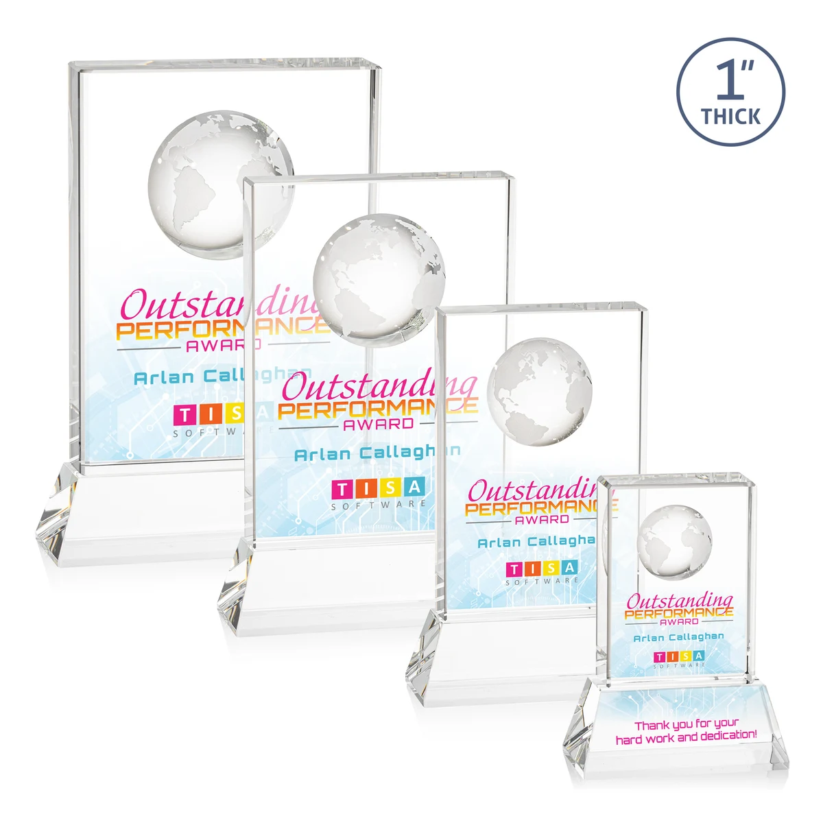 Ambassador VividPrint™ Award on Base - Clear 1