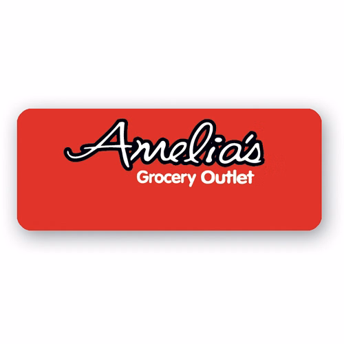 UV Printed Poly Name Badge w/ Pin Fastener (1"x2.5") Rectangle