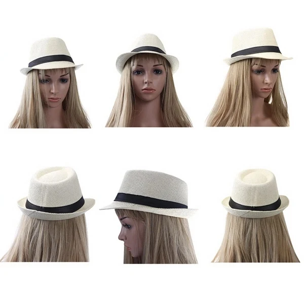 Popular Design Unisex Fabric Fedora Hat;Straw Hat;Net Cap 1