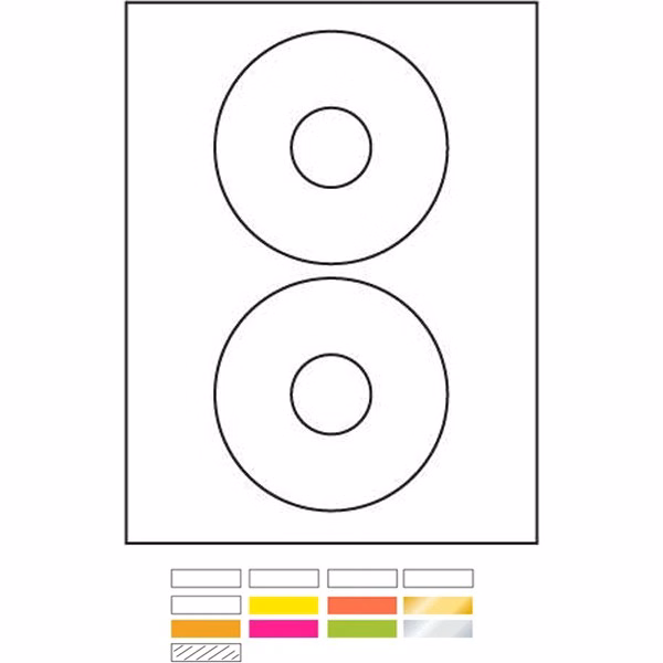 Laser Labels Printed (4 1/2" OD 1 5/8" ID)