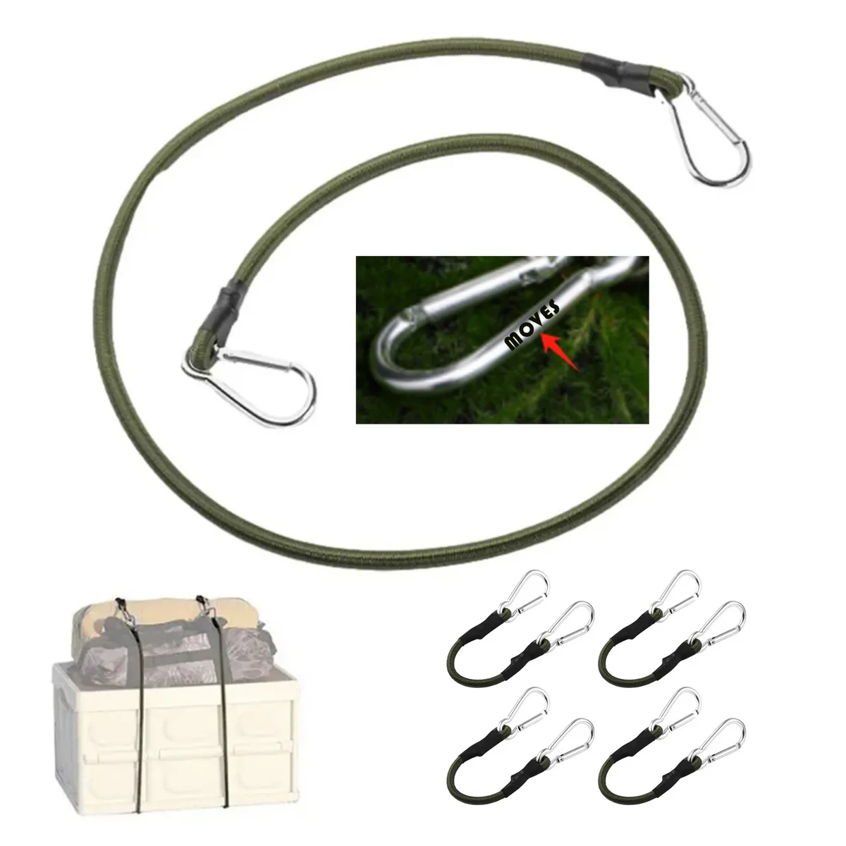 8mm Elastic Band With Mountaineering Buckle 1