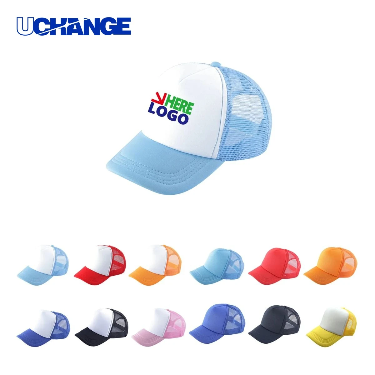 Five-Panel Foam Mesh Trucker Cap 1