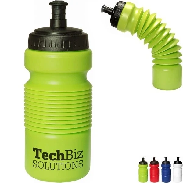 28 0z.Accordion Collapsible Promotional Water Bottle 1