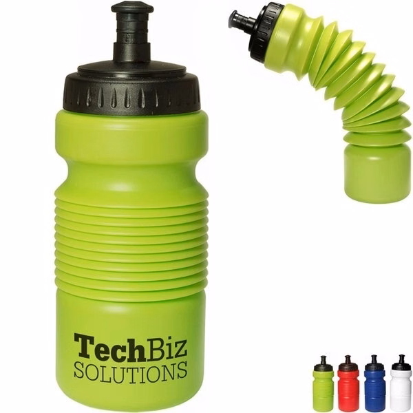 28 0z.Accordion Collapsible Promotional Water Bottle