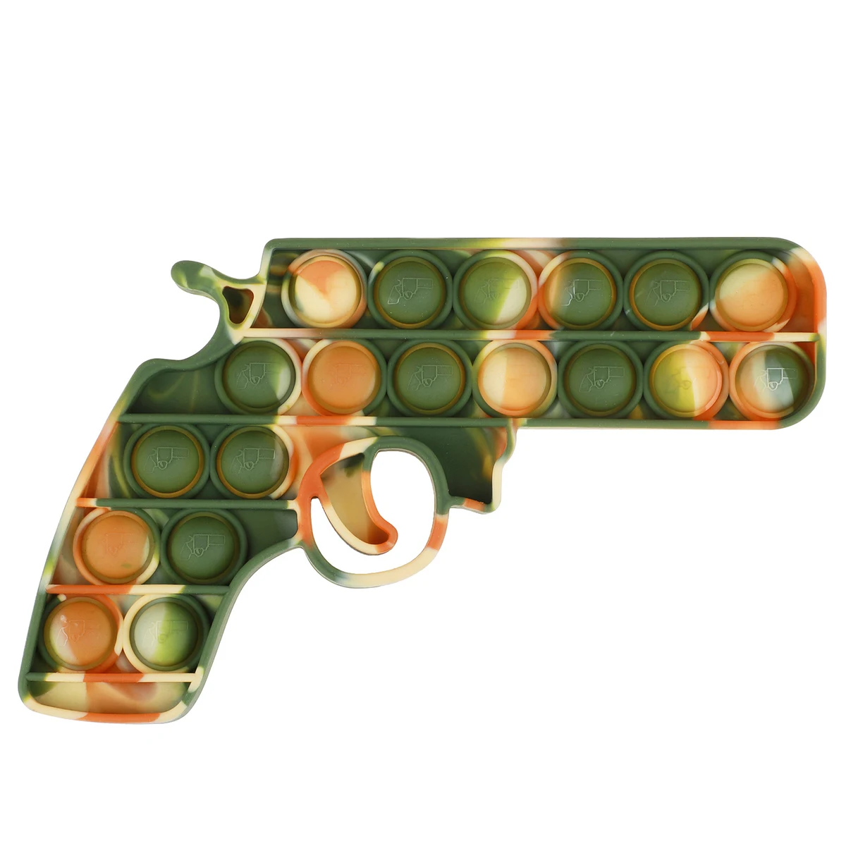 Gun-Shaped Stress Relief Bubble Fidget Toy Novelty Gifts 1
