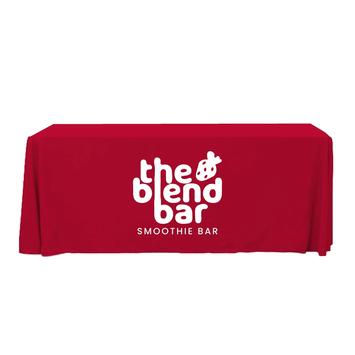 6 ft. Throw PolyKnit Table Cover (One Color Logo) 1
