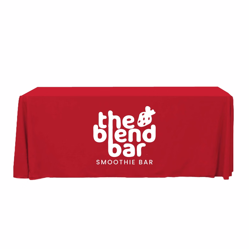 6 ft. Throw PolyKnit Table Cover (One Color Logo)