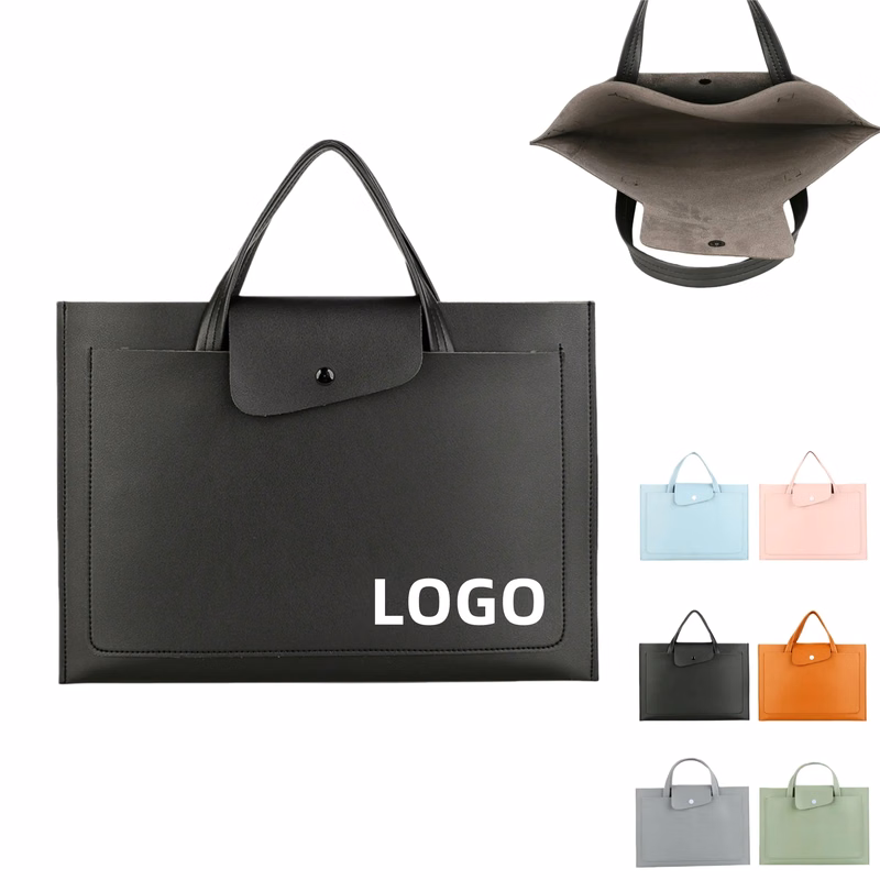 Womens Leather Laptop Bag Briefcase Tote With Handles