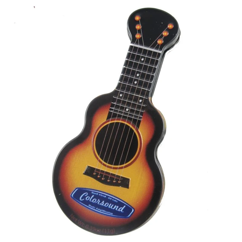 Gold Acoustic Guitar Shaped Mint Tin 1