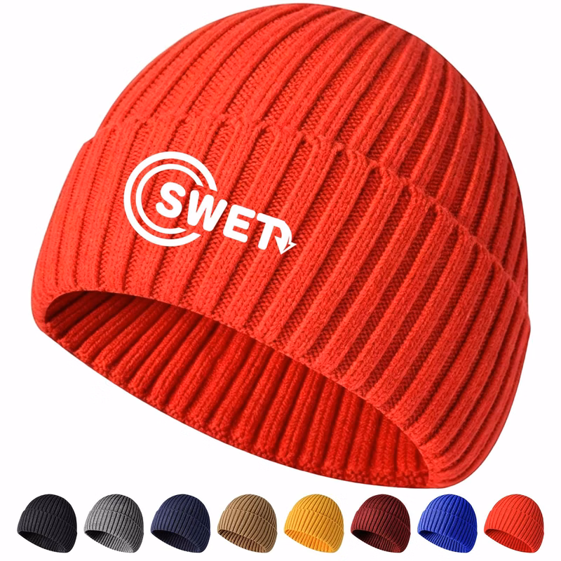 Embroidered Knit Beanie