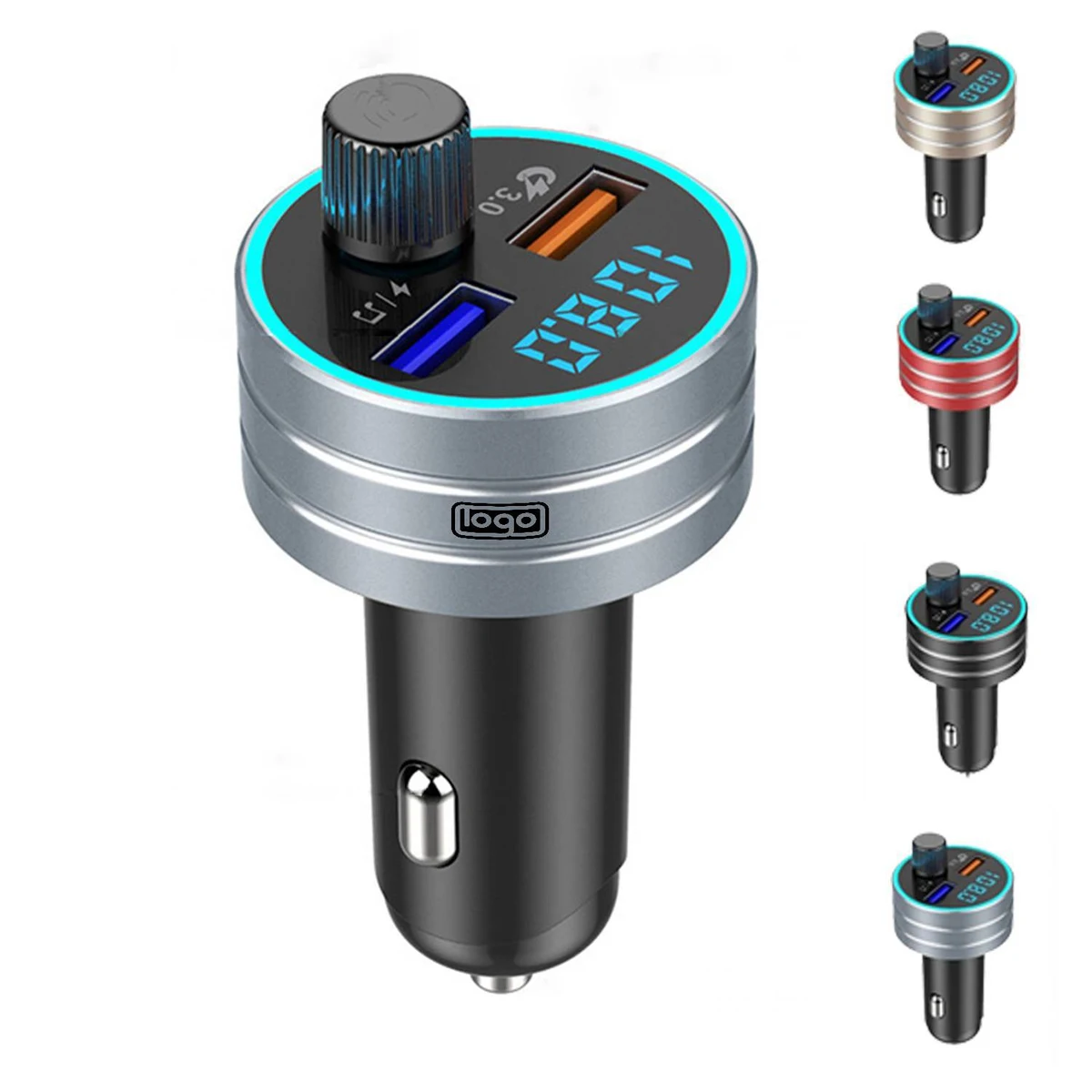 2 In 1 USB Bluetooch Smart Car Adaptor 1