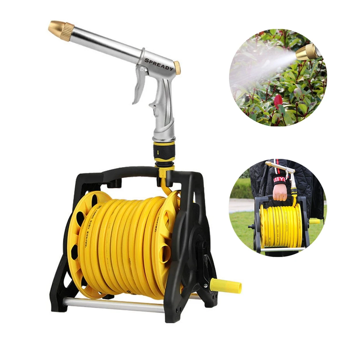 Pressure Washer Gun Set With Water Pipe Storage Rack 1