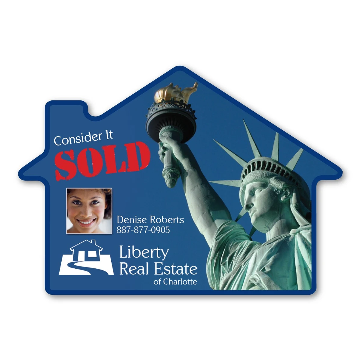 House Shape Magnet - 4.25" x 3" - 20 mil 1