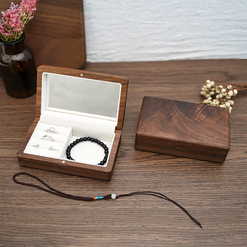 Wood Travel Jewelry Box