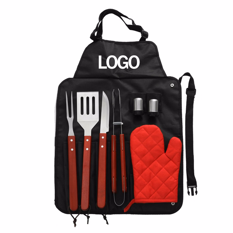 7-Piece BBQ Apron & Tool Set