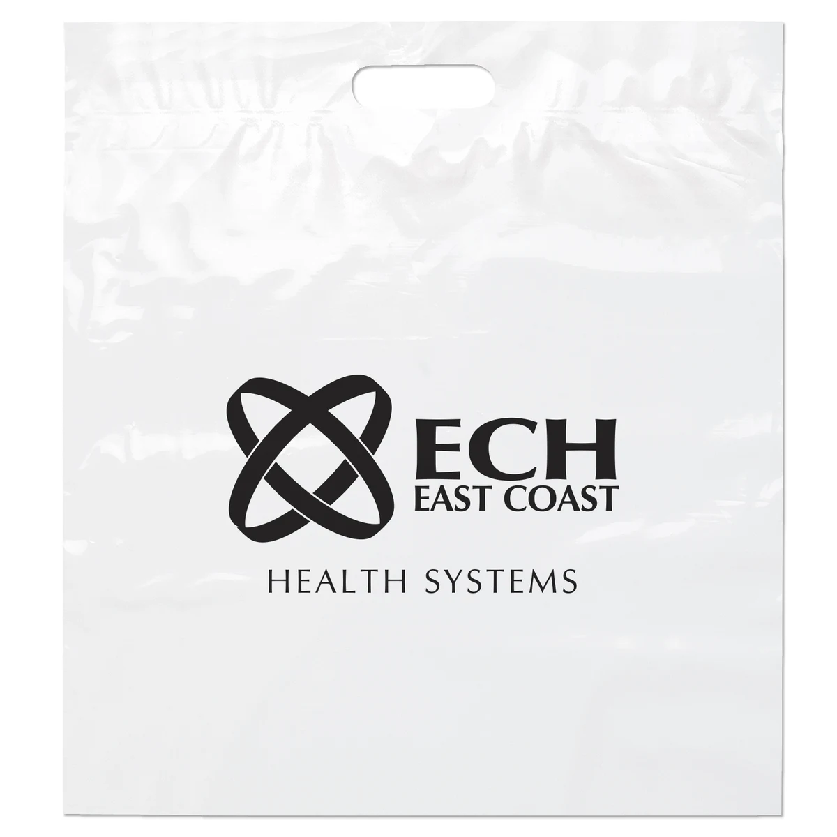 Die Cut Handle Bag - 18W x 20H x 4 - Flexo Ink Print 1