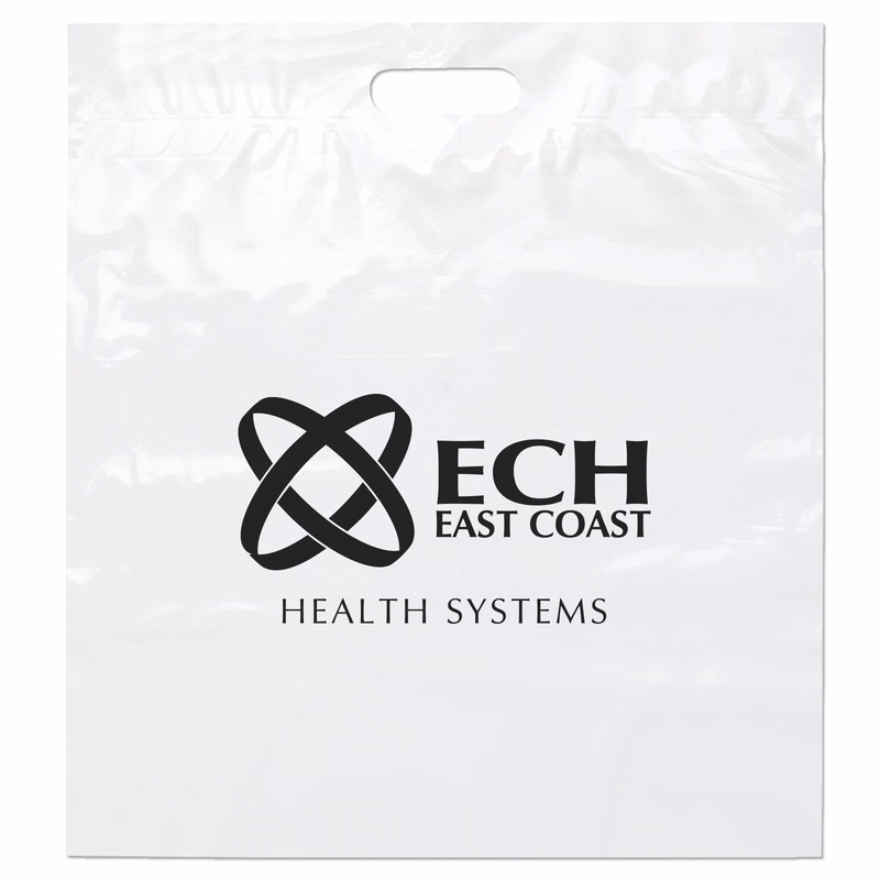 Die Cut Handle Bag - 18W x 20H x 4 - Flexo Ink Print