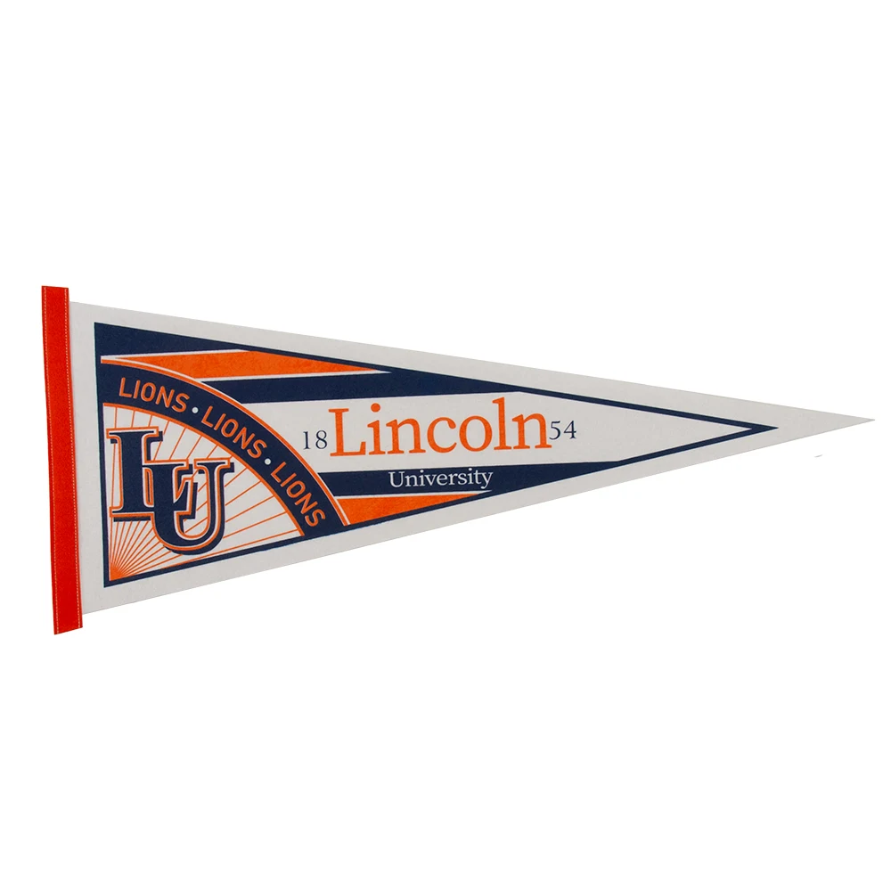 12" x 30" White Felt Pennant 1