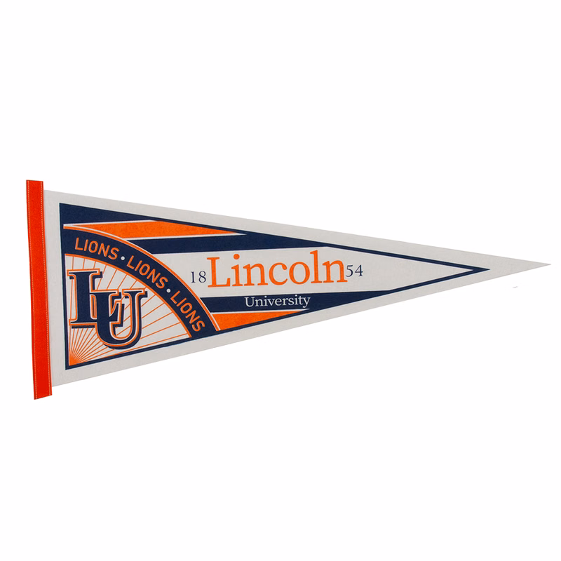 12" x 30" White Felt Pennant