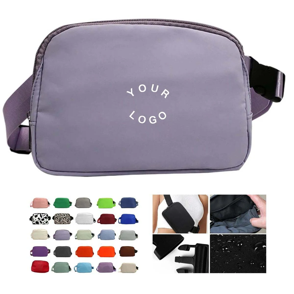 Compact Polyester Crossbody Pouch for Travel 1