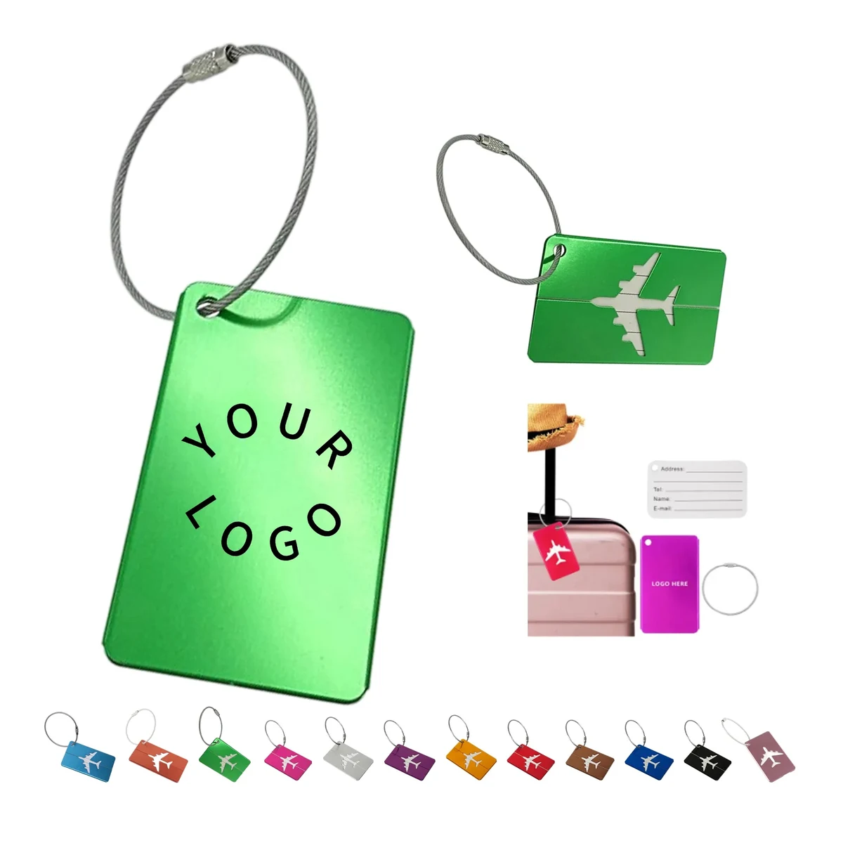 Aluminum Alloy Luggage Tag Anti Lost Durable 1