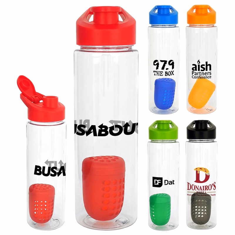 Easy Pour 24 oz. Recycled Bottle With Floating Infuser