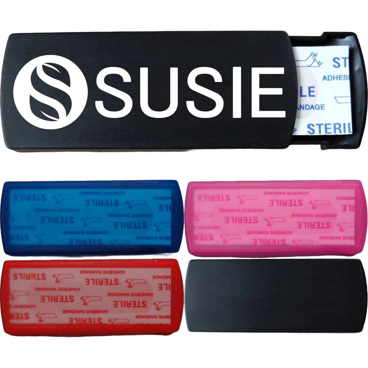 Pull-Out Plastic Bandage Dispenser Box w/ 5 Adhesive Strips 1