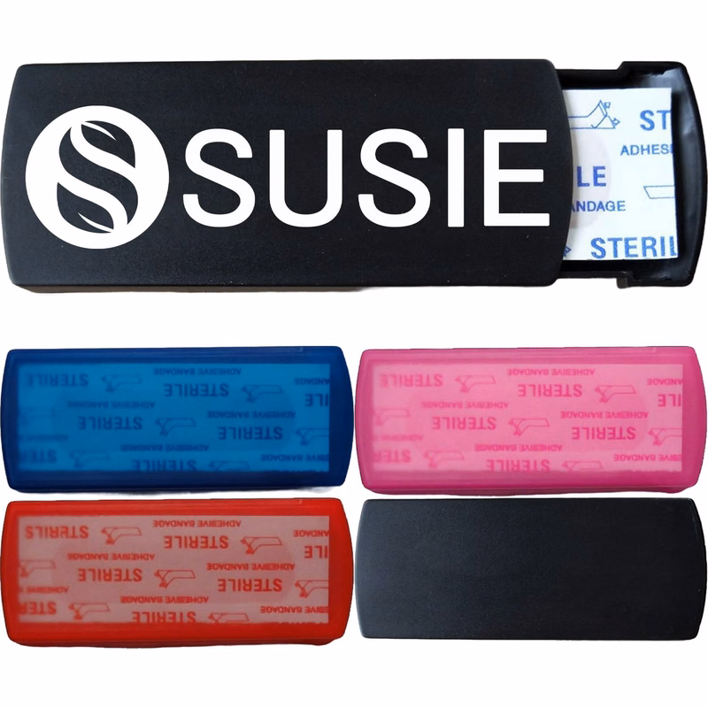 Pull-Out Plastic Bandage Dispenser Box w/ 5 Adhesive Strips