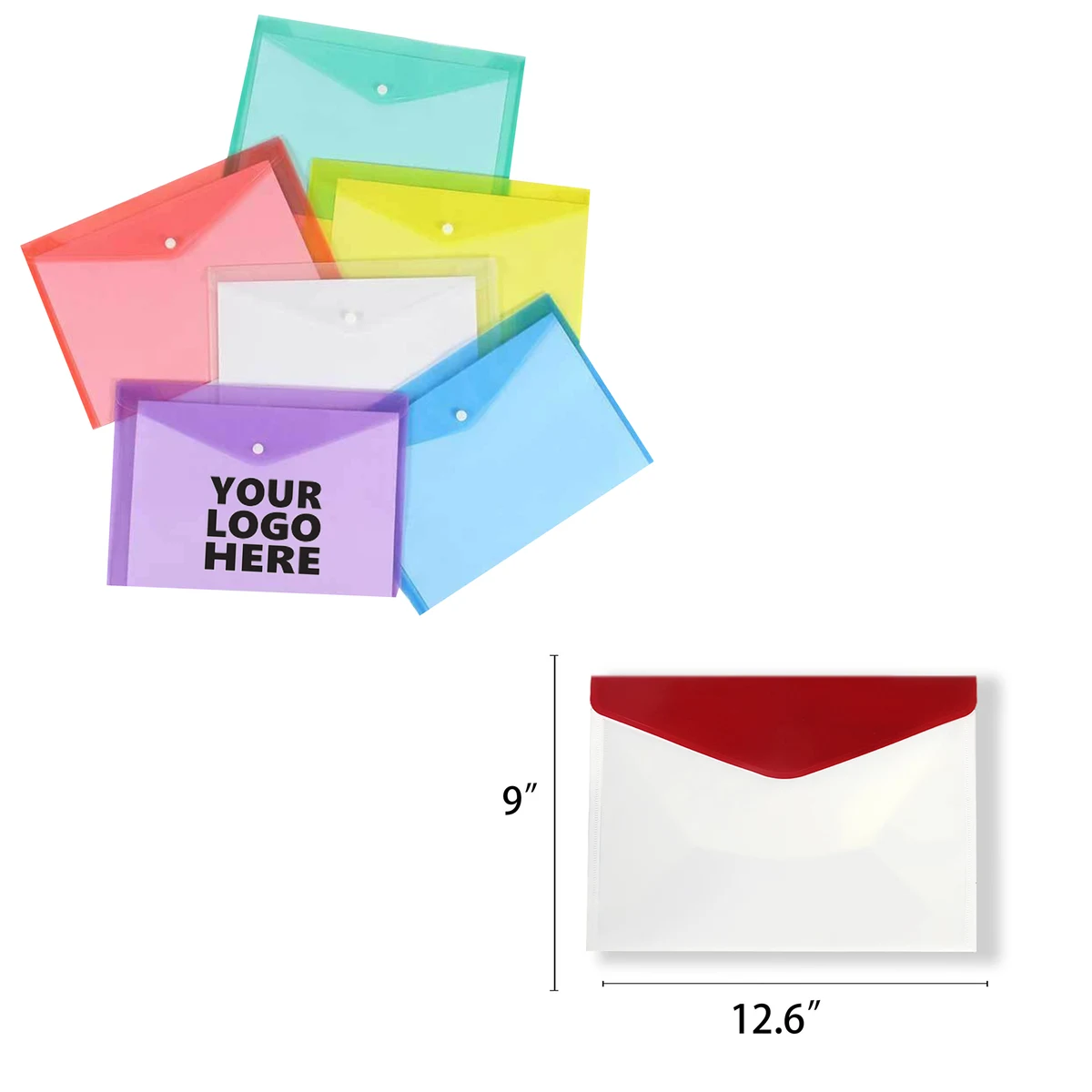 A4 Plastic Custom Transparent File Bag 1