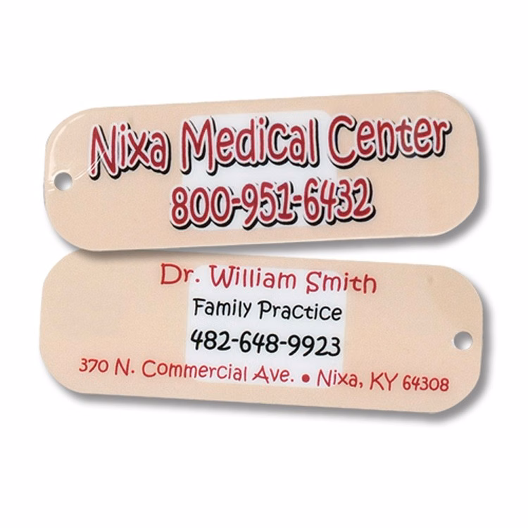 Round Corners Key Tag