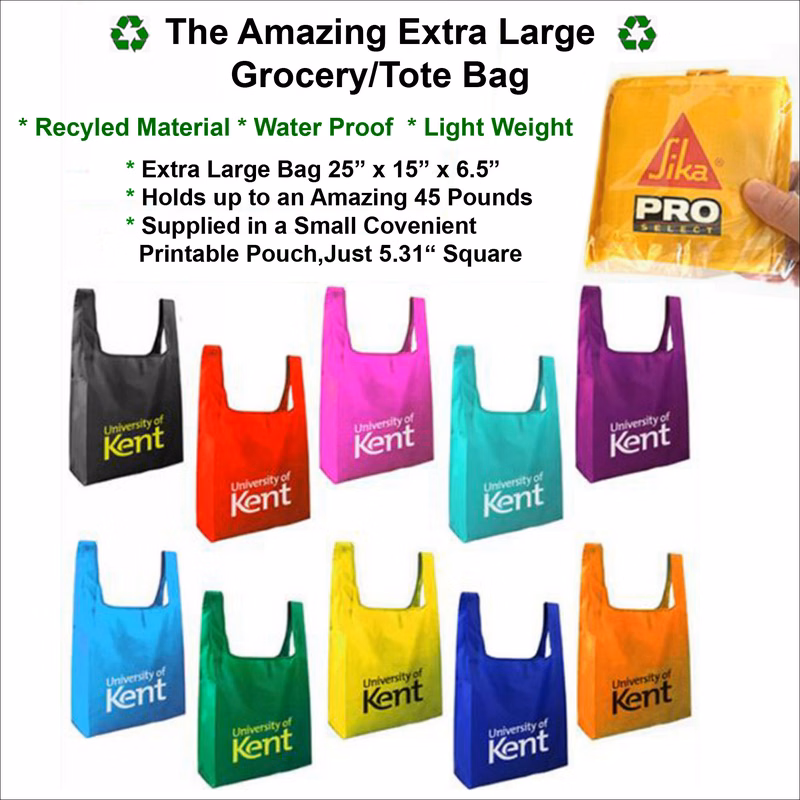 Extra Large Grocery/Tote Bag Recycled - Recycled- Water Proof