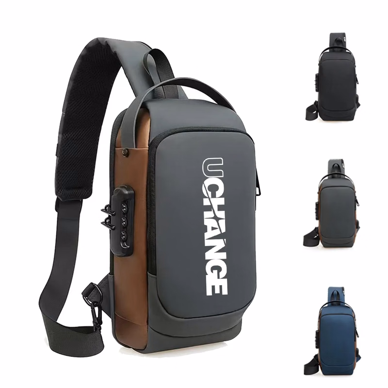 Waterproof Anti-Theft Crossbody Sling Bag W/ Integrated Lock