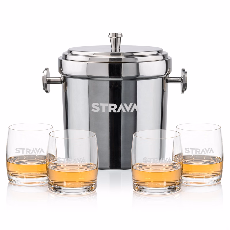 Milano Ice Bucket & Valemount On-the-Rocks Set
