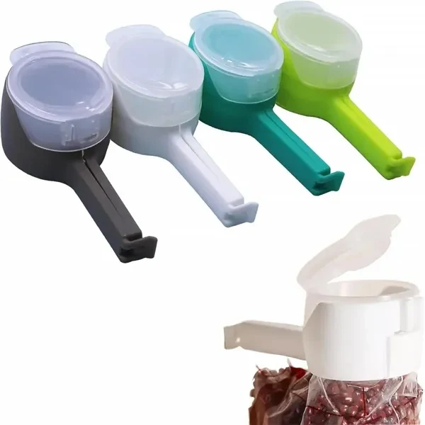 Bag Clips with Pour Spout for Work, School and Travel 1