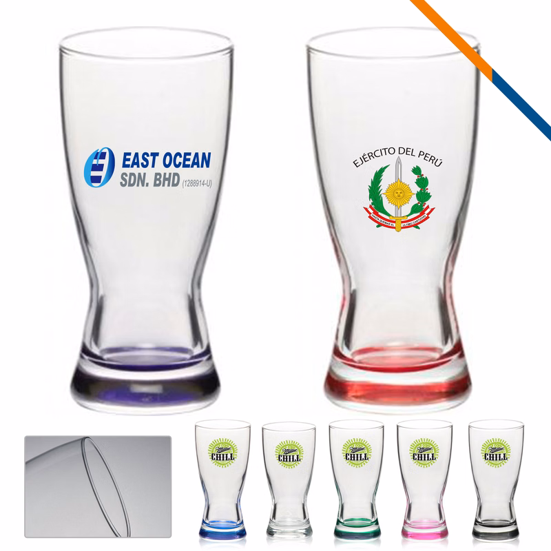Libbey Ward Hourglass Pilsner Glasses
