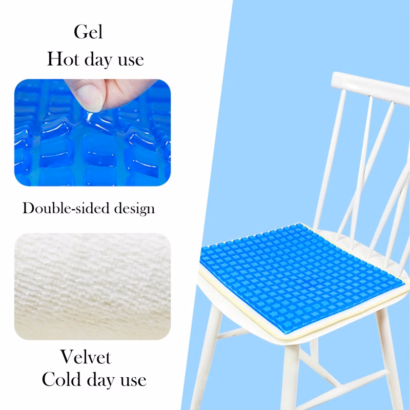 Double-sided Gel And Velvet Seat Cushion (Full Color)