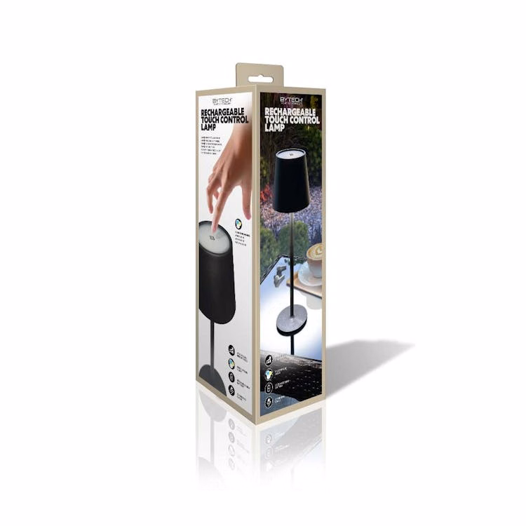 Rechargeable Touch Control Lamp - Black