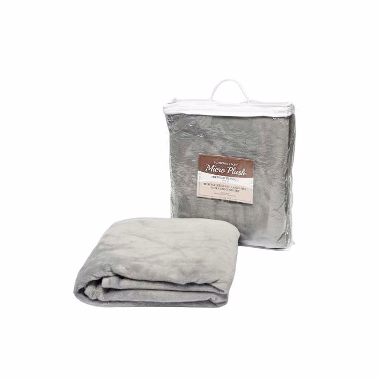 "50x60" Micro Fleece Blanket - Gray
