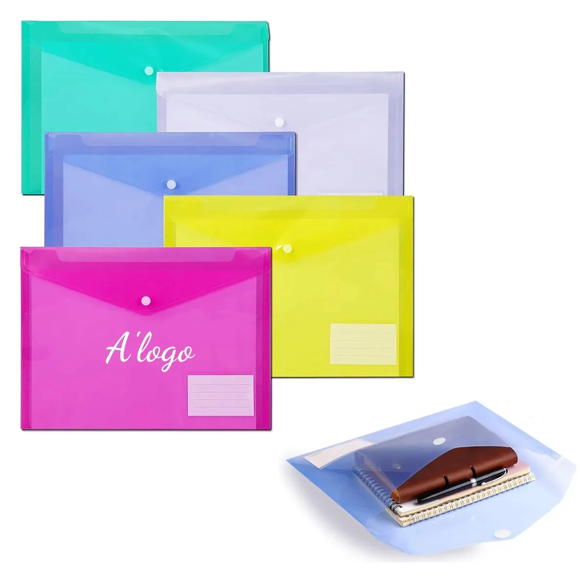 Transparent A4 File Envelopes 1