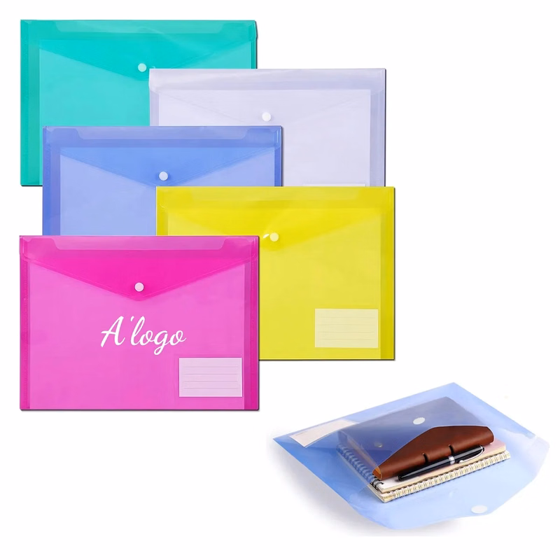 Transparent A4 File Envelopes