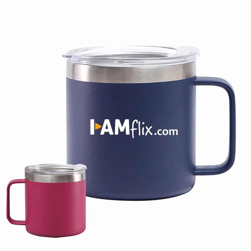 14oz Stainless Steel Coffee Mug Cup with Handle