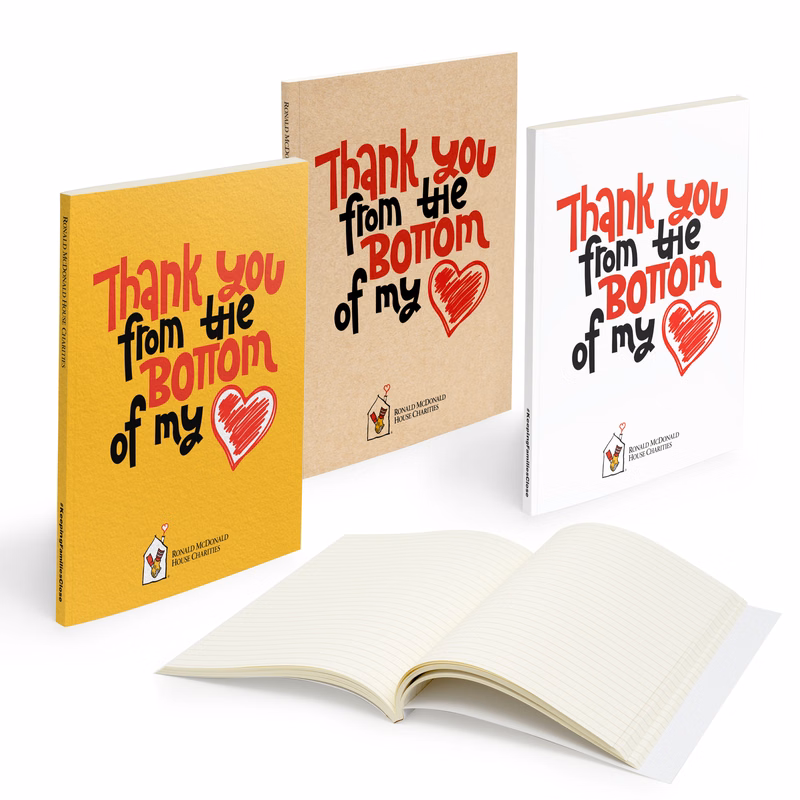 Medio Perfect Bound Notebook (5" X 7" With 150 Pages)