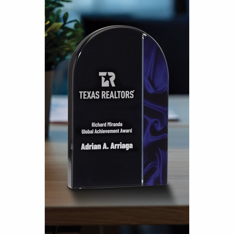 Arch Blue Acyrlic Award