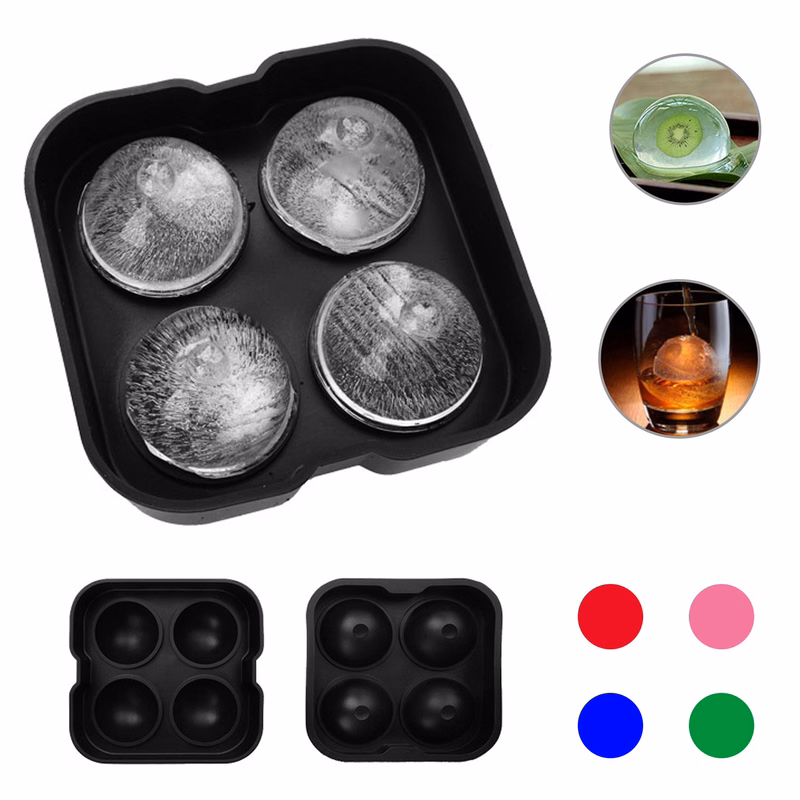 Reusable Sphere Ice Ball Maker with Lid Mold