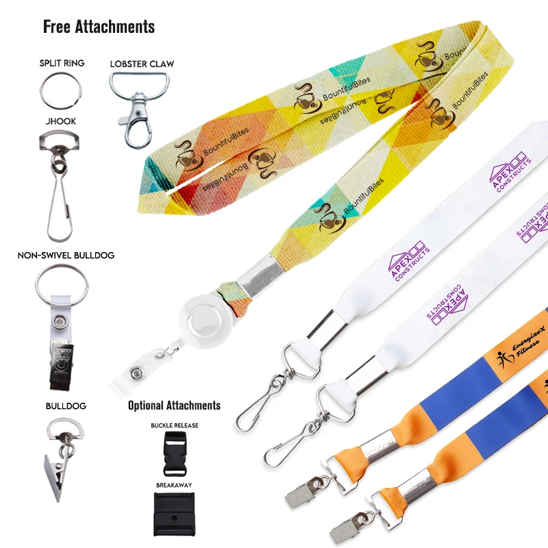 1? Dye Sublimated Double Ended Lanyards 1