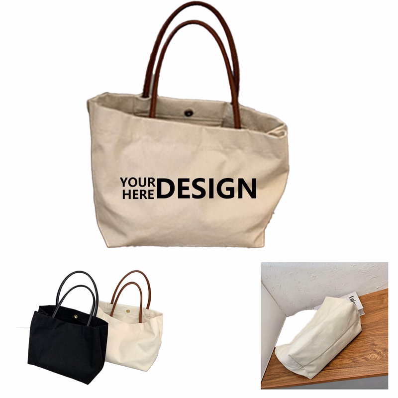Canvas Shoulder Bag with Big Capacity