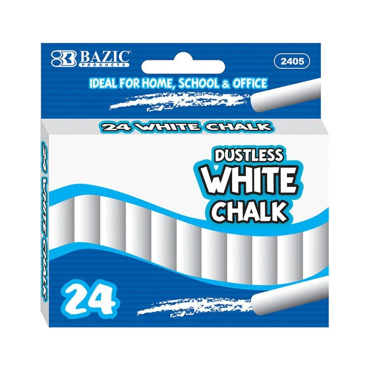 Chalk - 24 Count White Dustless 1