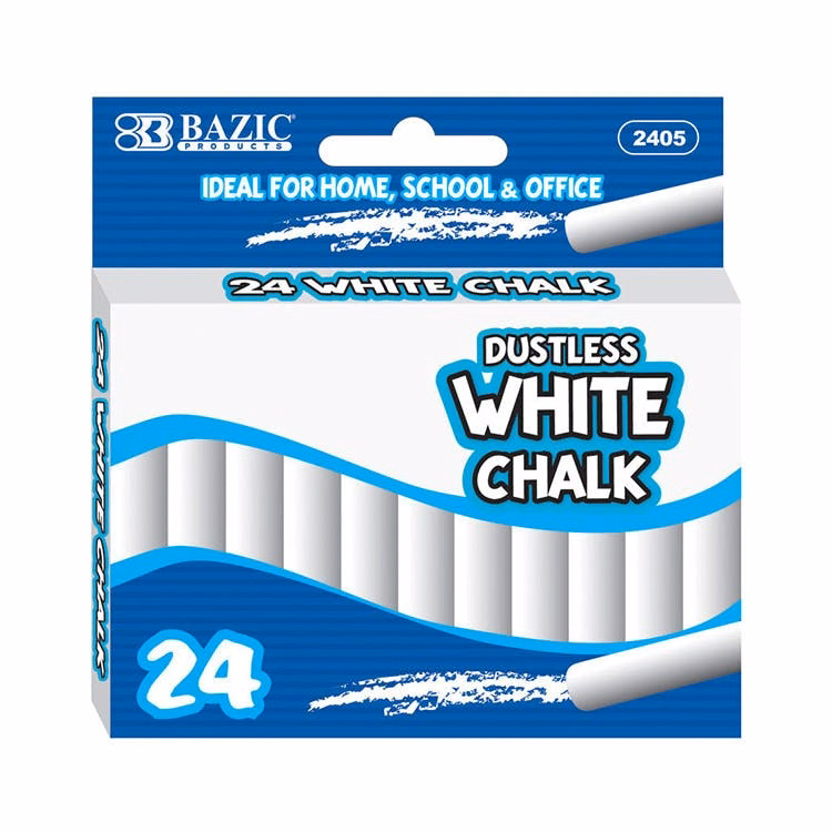 Chalk - 24 Count White Dustless