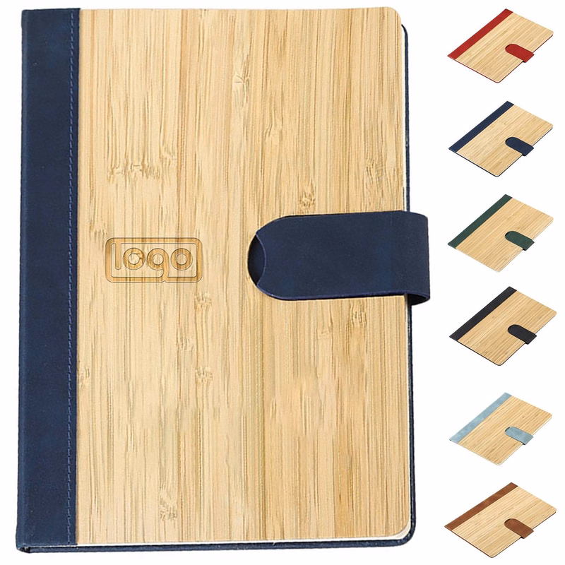Bamboo Cover Magnetic Closure Notebook